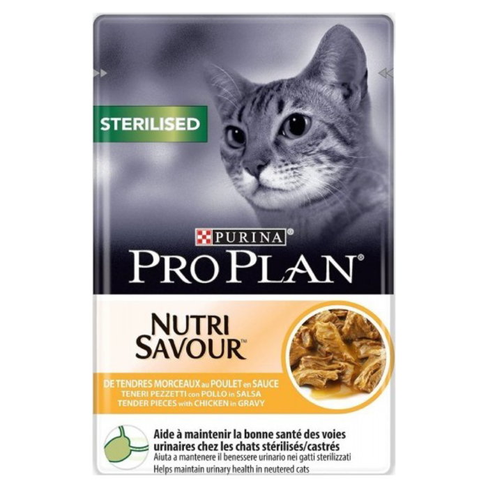 PURINA - PRO PLAN NUTRISAVOUR STERILISED POULET 85 14,17 MAD