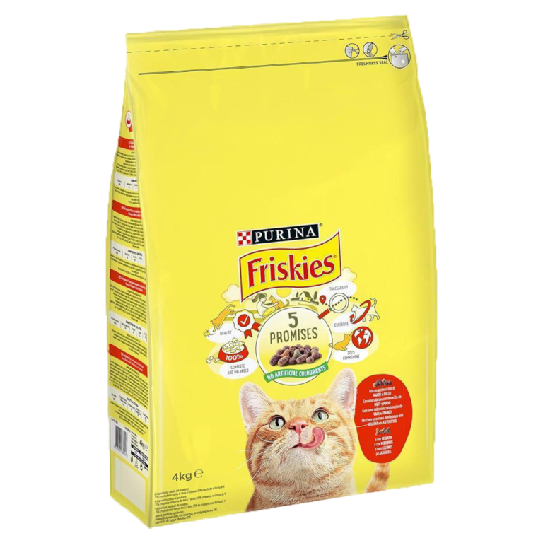 Purina Friskies Croquettes pour Chat Adulte 5 promies 4kg