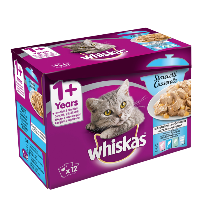 Whiskas Casserole Nourriture humide Chats adultes Sélection de poisson